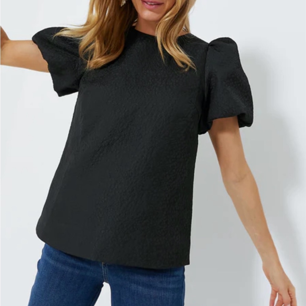 NWT Pomander Place Black Jacquard Lyla Blouse - XXL - Tuckernuck